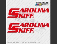 Carolina Skiff Boat Logo Decals Set of 2